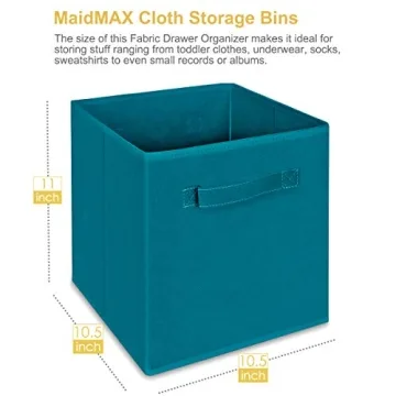 MaidMAX Foldable Cloth Storage Bins - Set of 6