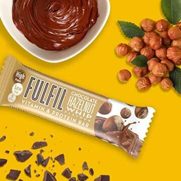 Fulfil Chocolate Hazelnut Whip 55g Protein Bar - 15 Pack