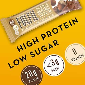 Fulfil Chocolate Hazelnut Whip 55g Protein Bar - 15 Pack