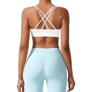 sicoozoe 3 Pack Strappy Sports Bras - Comfortable and Stylish