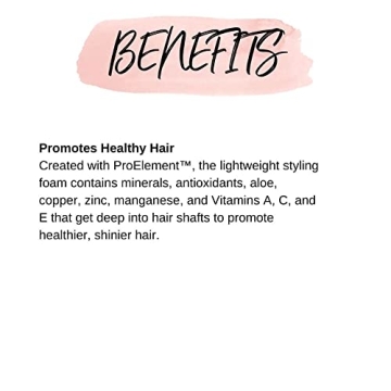 CALISTA Embellish Texturizing Foam | Volumizing Styling Mousse | Firm, Touchable Hold | Enhance Natural Texture | All Hair Types | 7 oz.