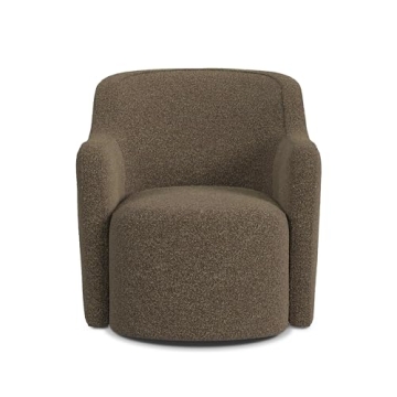 Elegant Barrel Back Swivel Chair for Living Room & Bedroom
