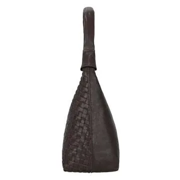 Antonio Valeria Braided Leather Hobo Bag for Women