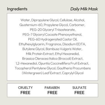 LAPCOS Milk Sheet Mask for Extreme Hydration and Glow