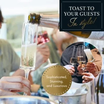 Elegant Champagne Flutes Set – Modern Design, Perfect Gift