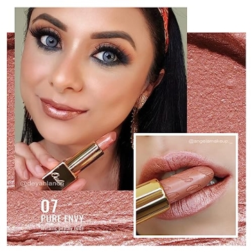 Oulac Metallic Shine Lipstick - Bold Hydrating Color