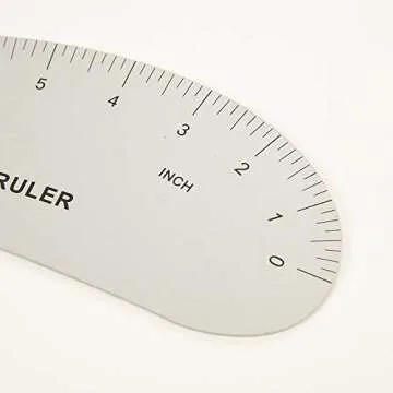 DIHAN 18 Inch Metal French Curve Ruler for Designers