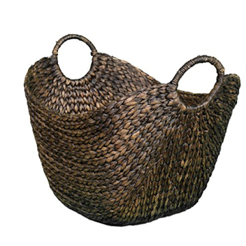 Eco-Friendly Hand Woven Water Hyacinth Laundry Basket