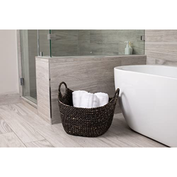Eco-Friendly Hand Woven Water Hyacinth Laundry Basket