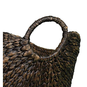 Eco-Friendly Hand Woven Water Hyacinth Laundry Basket