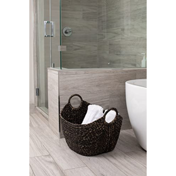 Eco-Friendly Hand Woven Water Hyacinth Laundry Basket