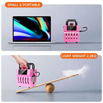 Aiment Mug Heat Press Machine, 11oz-15oz Coffee Ceramic Mugs DIY Skinny Straight Tumbler Press with Heat Resistant Tape, Gloves, Pink