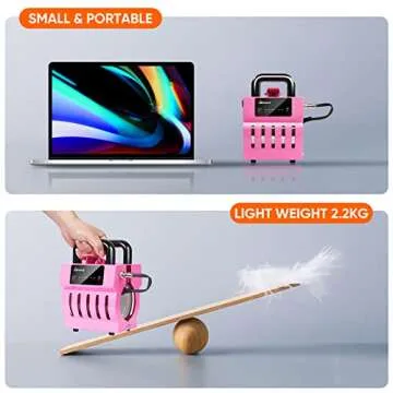 Aiment Mug Heat Press Machine, 11oz-15oz Coffee Ceramic Mugs DIY Skinny Straight Tumbler Press with Heat Resistant Tape, Gloves, Pink