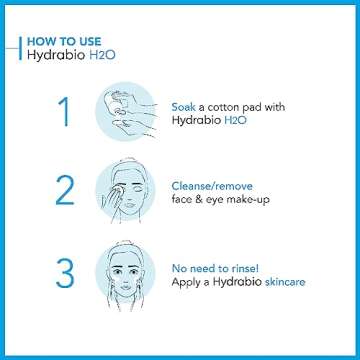 Bioderma - Hydrabio H2O - Micellar Water - Cleansing and Make-Up Removing - for Dehydrated Sensitive Skin, 3.38 Fl Oz (Pack of 1)