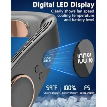 QMKKX Neck Fan with Cooling Plate - Portable Air Conditioning