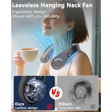 QMKKX Neck Fan with Cooling Plate - Portable Air Conditioning