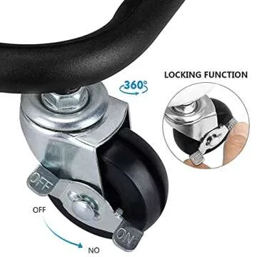 YANXUS 3-Tier Rolling Carts with Wheels Storage Cart Makeup Cart with Roller Wheels Mobile Storage Organizer for Kitchen, Bathroom, Office, Coffee Bar