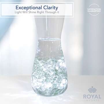 Royal Imports Glass Flat Marbles for Decor and Crafts