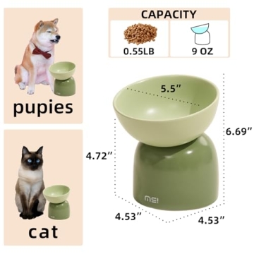 Chic Elevated Cat & Dog Bowls for Healthier Mealtime