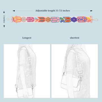 chushui Knit Purse Strap,Replacement Crossbody Wide Adjustable Strap for Bag Handbag,Beige Shoulder ...