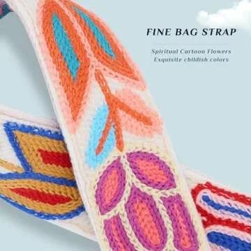 Chushui Adjustable Floral Purse Strap for Every Bag