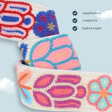 Chushui Adjustable Floral Purse Strap for Every Bag