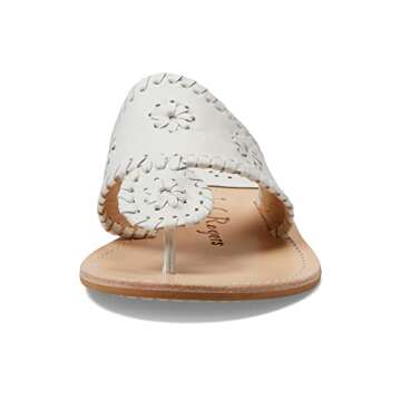 Jack Rogers Women's Jacks Flat Sandal - Classic White Elegance