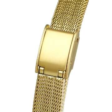 BESTKANG Fashion Simple Women's Quartz Watch Stainless Steel Mesh Strap Business Wrist Watch (Silver), ZBS1807