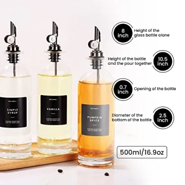 Molimoli Oil and Vinegar Dispenser Set of 2 for Kitchen