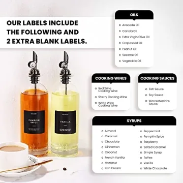 Molimoli Oil and Vinegar Dispenser Set of 2 for Kitchen