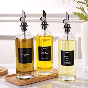 Molimoli Oil and Vinegar Dispenser Set of 2 for Kitchen