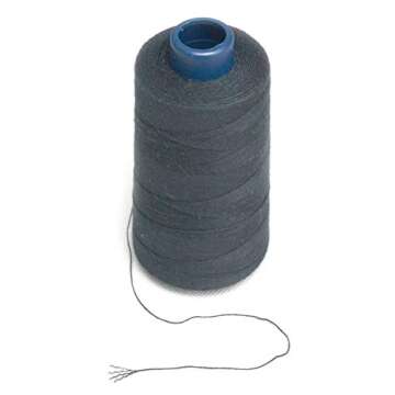 Luwigs Black Weaving Thread 100% Polyester for Making Wig Sewing Hair Weft Hair Extension 1pc (1pc, ...