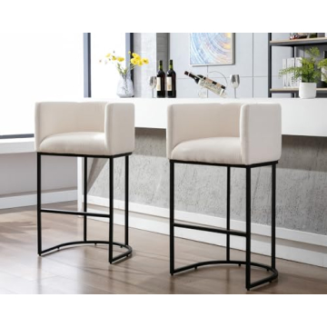 Stylish HNY Modern Bar Height Counter Stools Set of 2