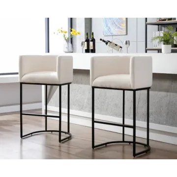 Stylish HNY Modern Bar Height Counter Stools Set of 2