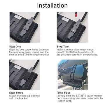 Haloview RVMB02 Mirror Mount for BT7/BT6 Monitor