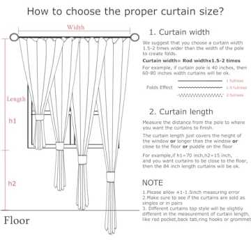 Vision Home Pinch Pleated Blackout Curtains for Elegance