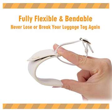 Kevancho Leather Luggage Tags - Stylish and Secure Travel ID Tags