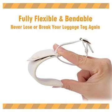 Kevancho Leather Luggage Tags - Stylish and Secure Travel ID Tags