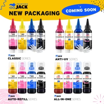 Printers Jack 400ML Sublimation Ink for Colorful Heat Transfers
