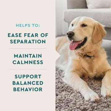 VetIQ Calming Support Supplement for Dogs, Calming Chews Help Manage Stress and Promote Relaxation, Anxiety Relief for Dogs, Made in The USA, 60 Count
