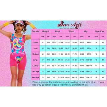 Saxcdyi 80s Workout Costume Leotard Set for Cosplay