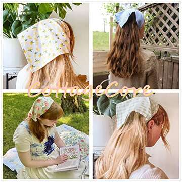 Stylish HAIMEIKANG Floral Hair Scarves for Women