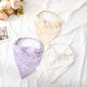 Stylish HAIMEIKANG Floral Hair Scarves for Women