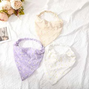 Stylish HAIMEIKANG Floral Hair Scarves for Women