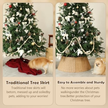 Stylish Handmade Christmas Tree Collar for Elegant Decor