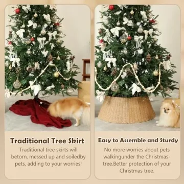 Stylish Handmade Christmas Tree Collar for Elegant Decor