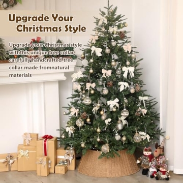 Stylish Handmade Christmas Tree Collar for Elegant Decor