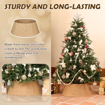 Stylish Handmade Christmas Tree Collar for Elegant Decor