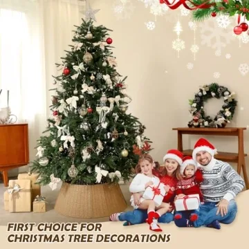 Stylish Handmade Christmas Tree Collar for Elegant Decor