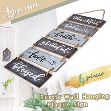 Buecasa Family Wall Decor - Rustic Home Inspiration Sign